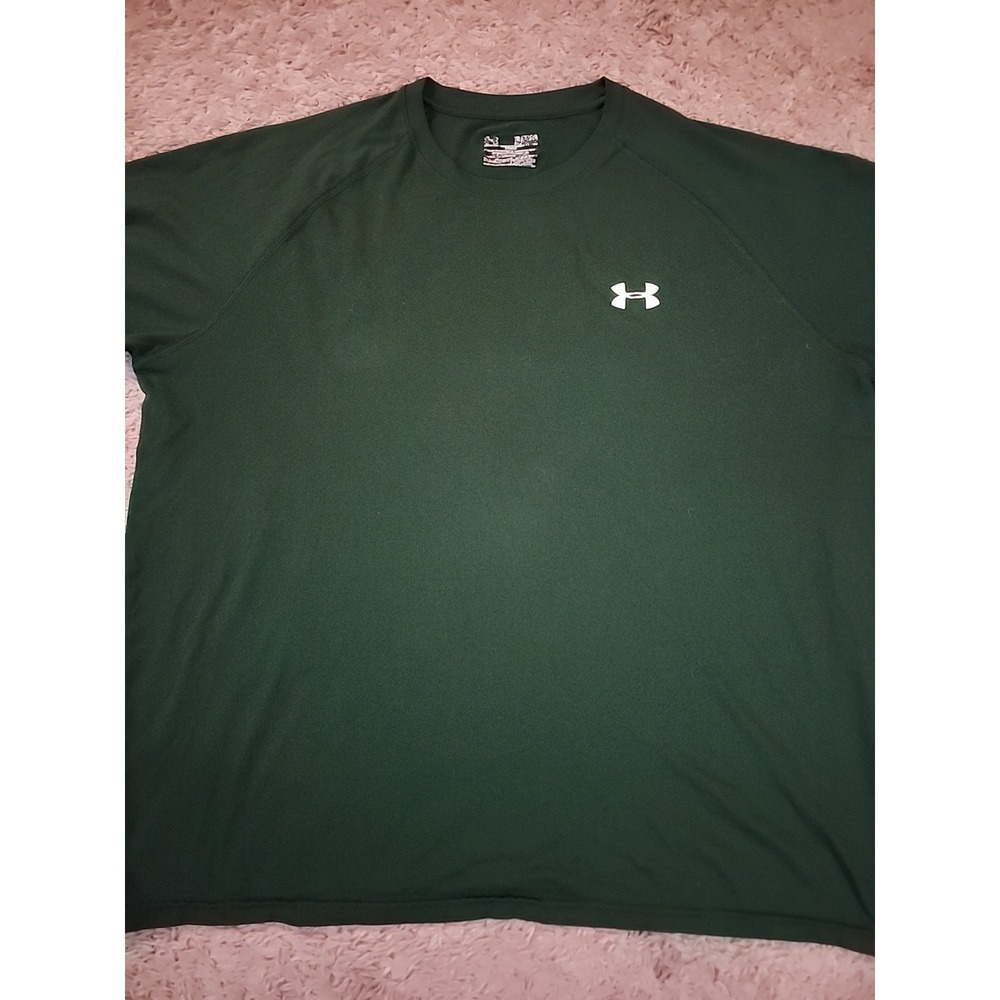 Under Armour HeatGear Athletic Shirt Men's Size XL Loose Fit Green